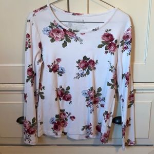 floral long sleeve shirt